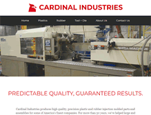 Tablet Screenshot of cardinalcustomproducts.com
